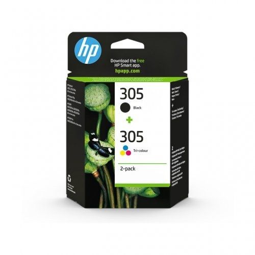 Hewlett-Packard No.305 (6ZD17AE), Juoda + Multipack , 6ZD17AE