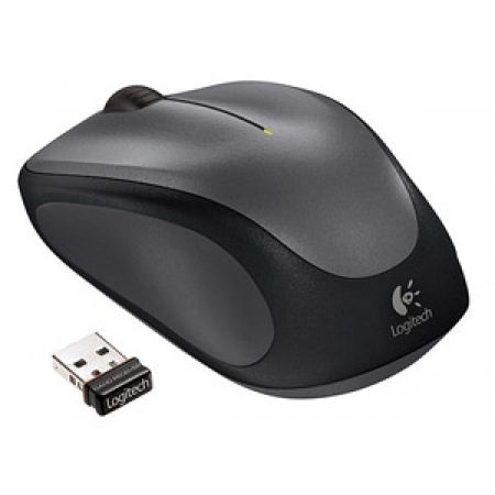 Pelė belaidė Logitech M235 Wireless EWR2 (910-002201),  juoda/pilka , 910-002201