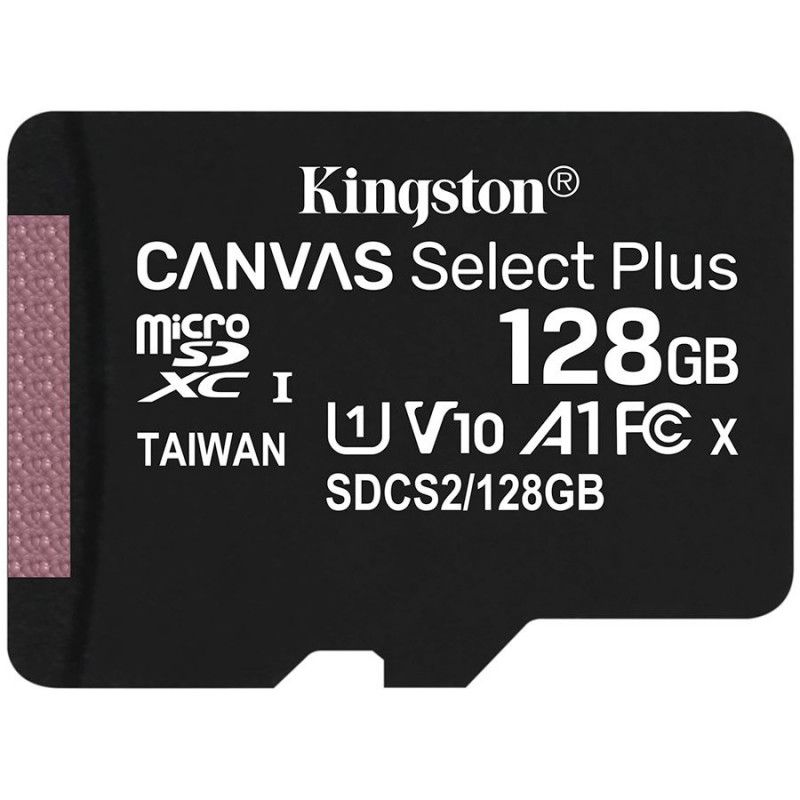 Kingston 128GB microSDXC Canvas Select Plus 100R A1 C10 Single Pack be ADP EAN: 740617299076