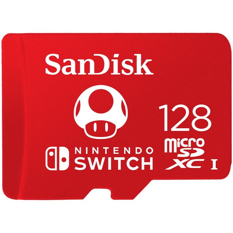 SanDisk microSDXC kortelė, skirta Nintendo Switch 128GB, iki 100MB/ s skaitymo, 60MB/ s rašymo, U3, C10, A1, UHS-1 EAN:6…