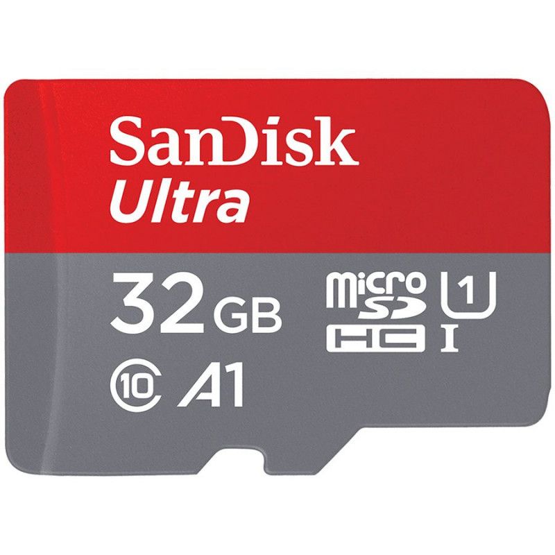 SanDisk Ultra microSDHC 32GB + SD adapteris 120MB/ s A1 Class 10 UHS-I EAN:619659184155