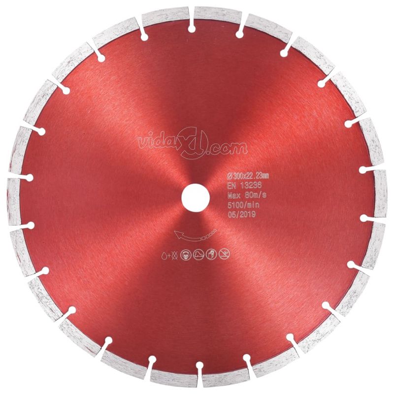 Deimantinis pjovimo diskas, plienas, 300mm, 143240