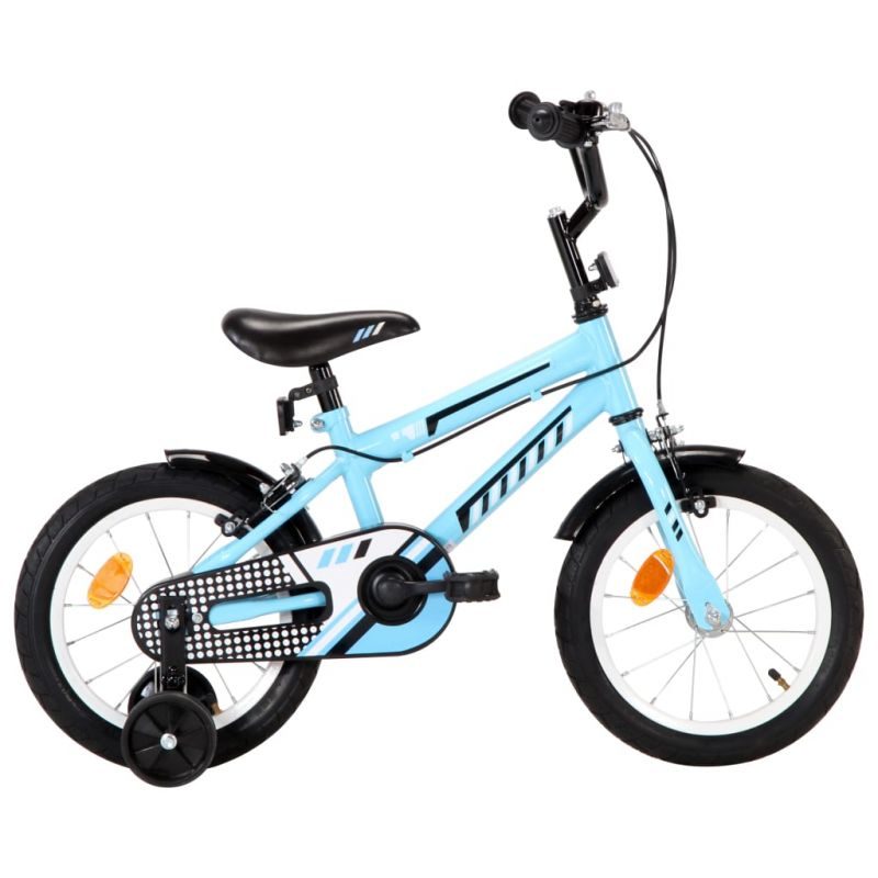 Vaikiškas dviratis, juodos ir mėlynos spalvos, 14 colių, 92177