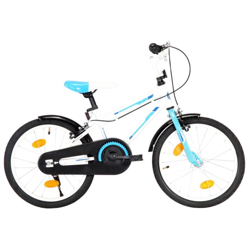 Vaikiškas dviratis, mėlynos ir baltos spalvos, 18 colių, 92182