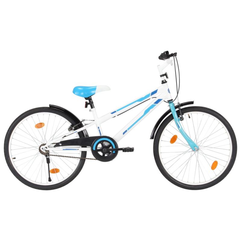 Vaikiškas dviratis, mėlynos ir baltos spalvos, 24 colių, 92184