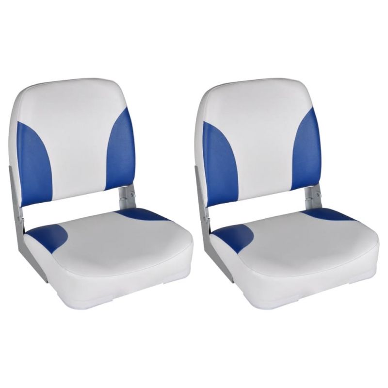 Valties sėdynės, 2 vnt., baltos ir mėlynos sp., 41x36x48cm, 279103