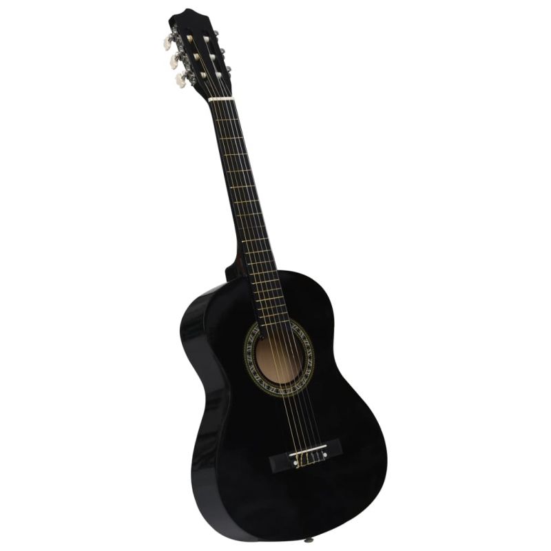 Klasikinė gitara pradedantiesiems ir vaikams, juoda, 1/2 34″, 70126