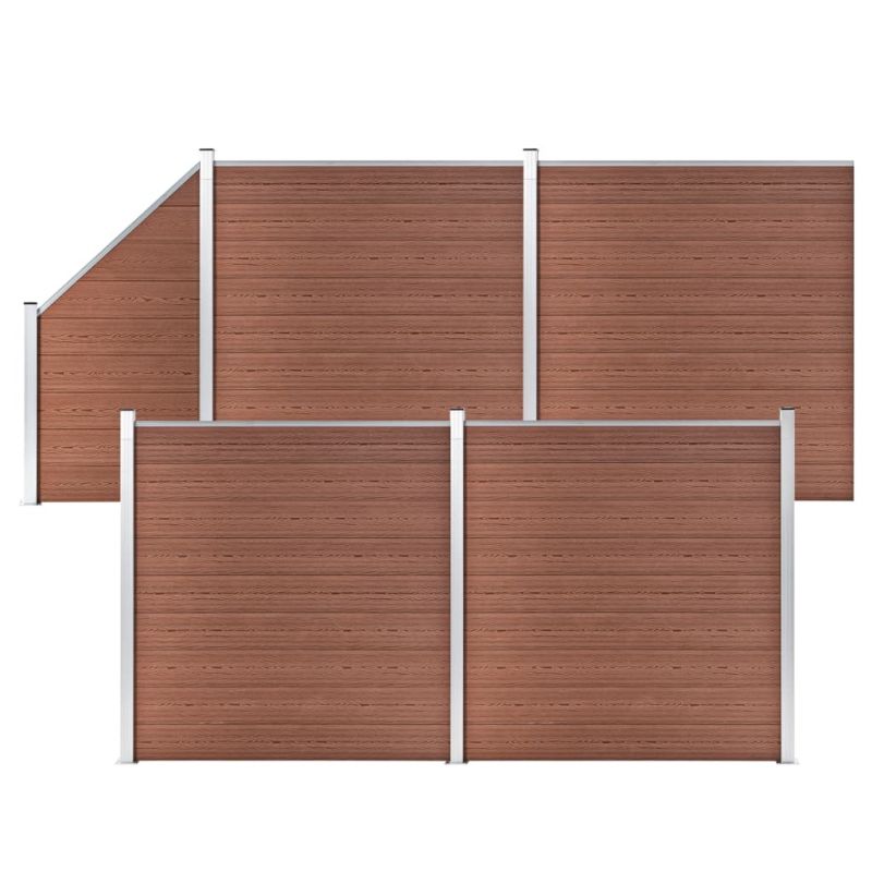 Tvoros rinkinys, rudos spalvos, 792x186cm, WPC, 3053218