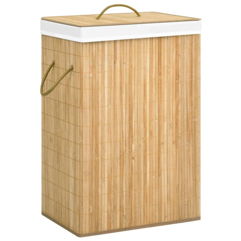 Skalbinių krepšys, bambukas, 72l, 320739