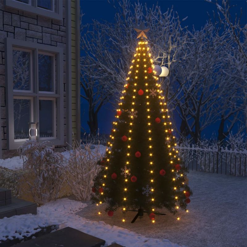 Kalėdinė girlianda eglutei-tinklas su 250 LED lempučių, 250cm, 51280