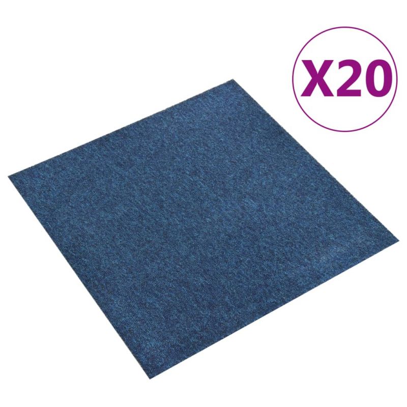 Kiliminės plytelės, 20vnt., tamsiai mėlynos, 50x50cm, 5m², 147315