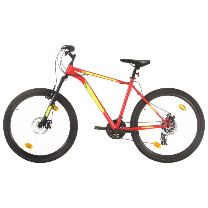 Kalnų dviratis, raudonas, 21 greitis, 27,5 colių ratai, 3067217
