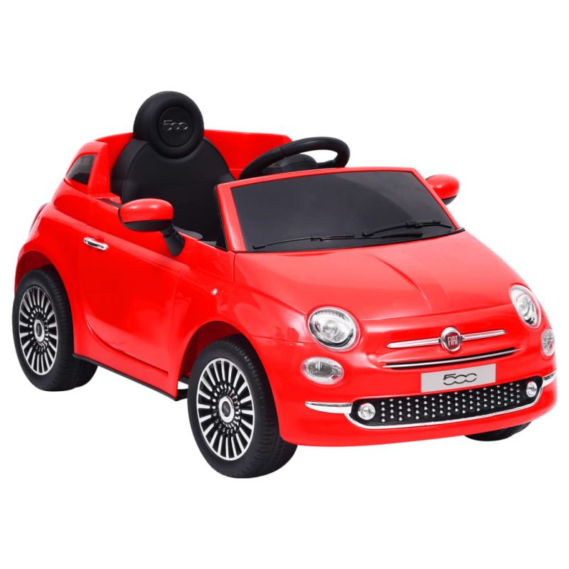 Elektrinis vaikiškas automobilis Fiat 500, raudonas, 80315