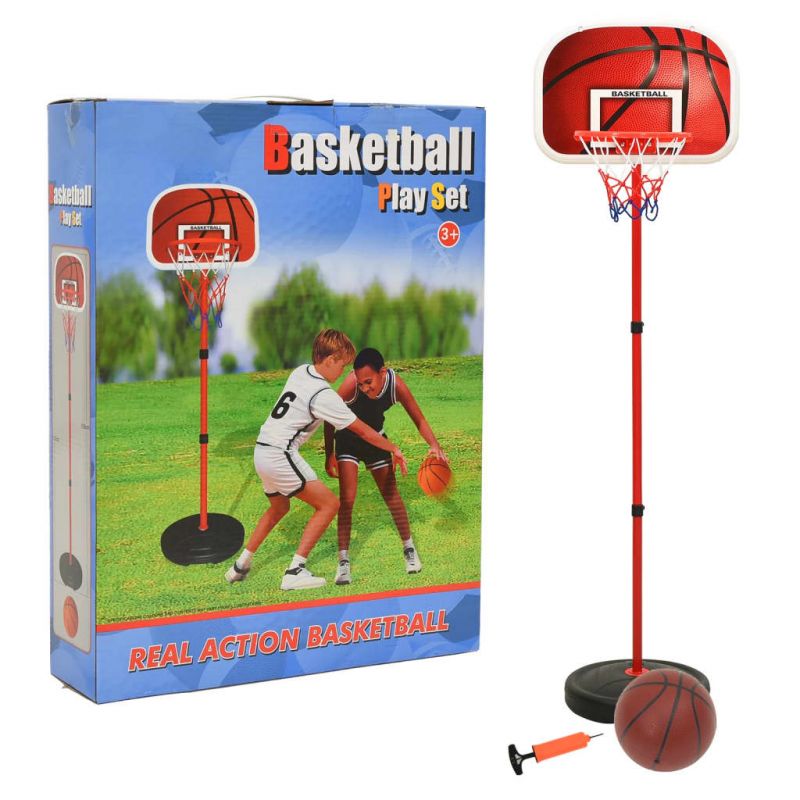 Vaikiškas krepšinio rinkinys, 160cm, reguliuojamas, 80348