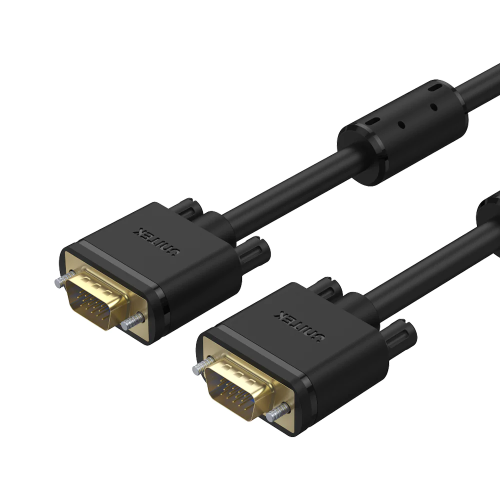 Monitoriaus kabelis VGA 15 Pin (3C+6) 1-30M, Juodas , Y-C503
