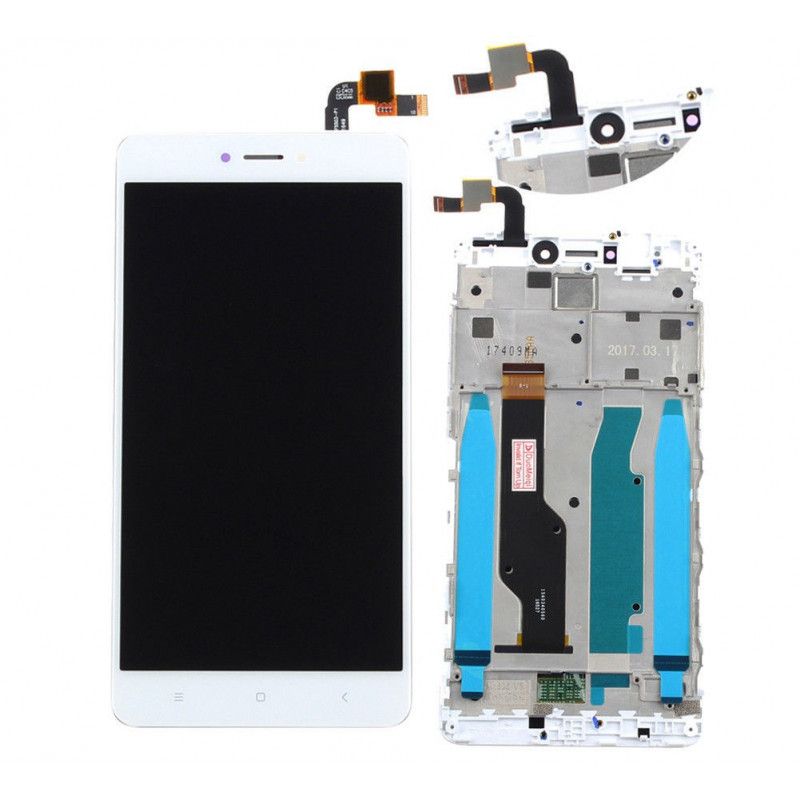 XIAOMI REDMI Note 4 / 4X balta spalva LCD telefono ekranas, 180903046474