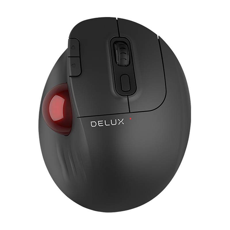 Belaidė ergonomiška pelė Delux MT1 DB BT+2.4G (juoda)