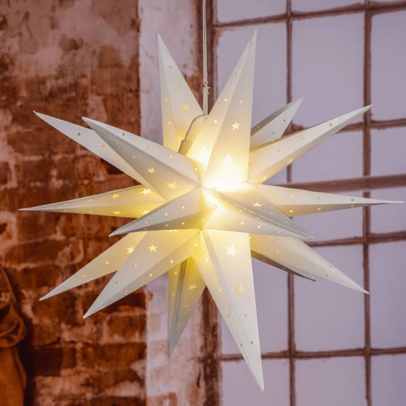 HI Šviečianti LED dekoracija Kalėdų žvaigždė, 58cm, 438387