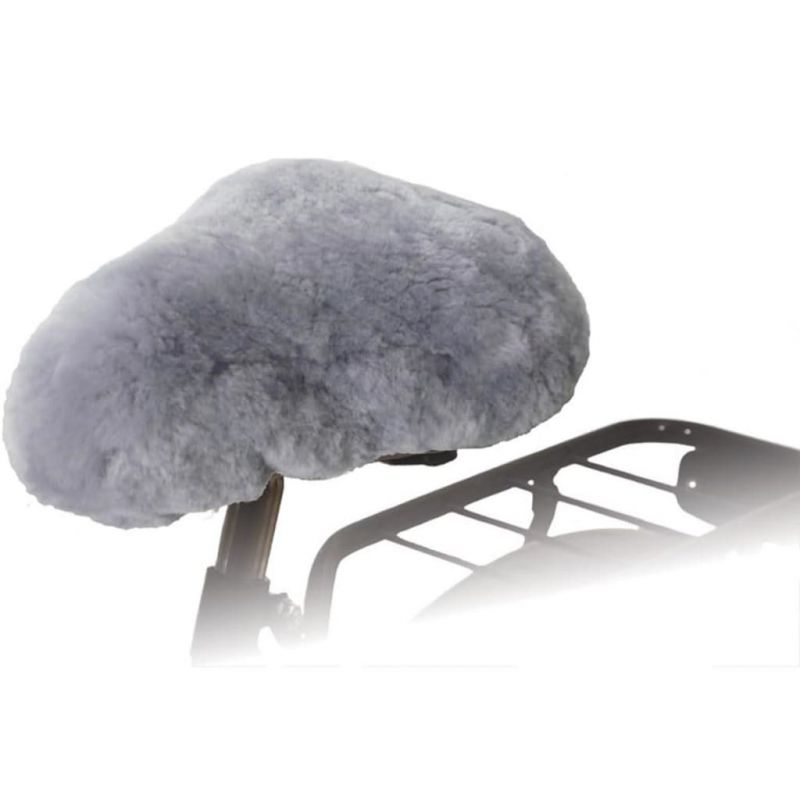 Willex Dviračio sėdynės užvalkalas, pilkos spalvos, avies oda, 421082