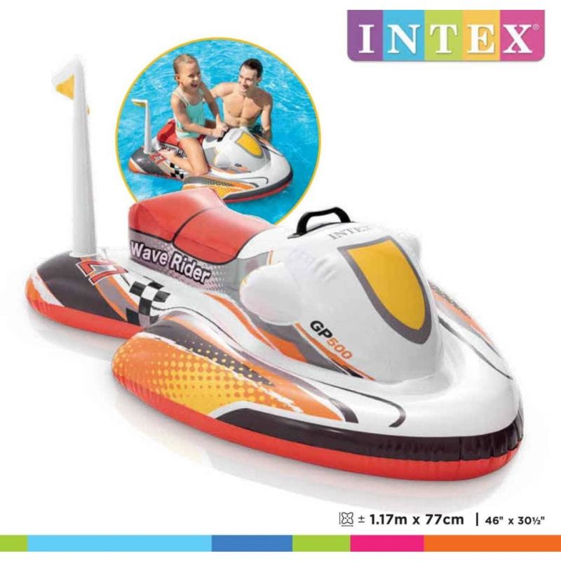 Intex Wave Rider Pripučiamas plaustas, 117x77cm, 92544