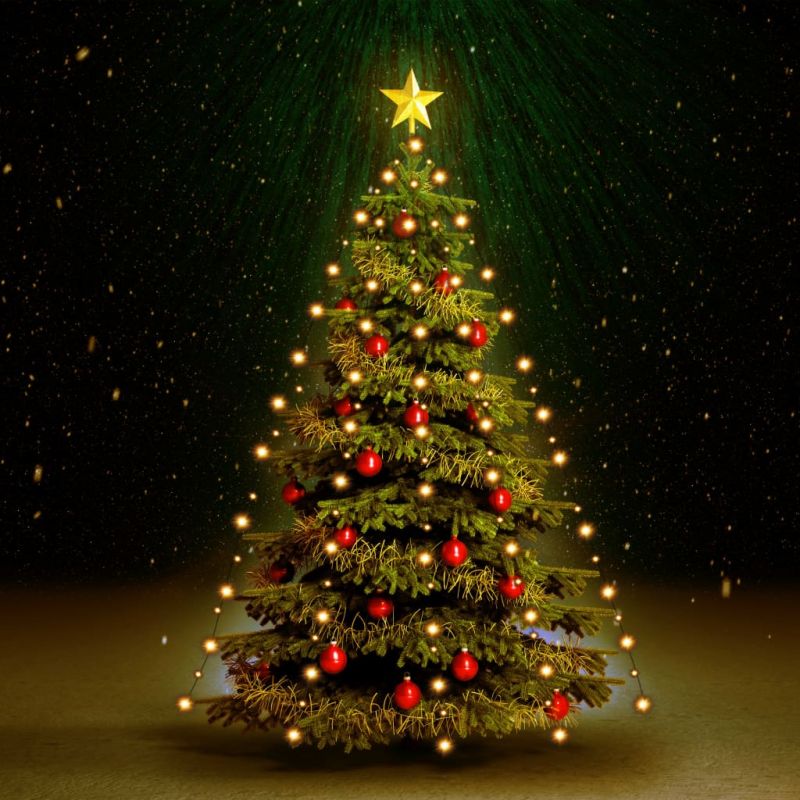 Kalėdų eglutės girlianda su 180 LED lempučių, 180cm, 50699