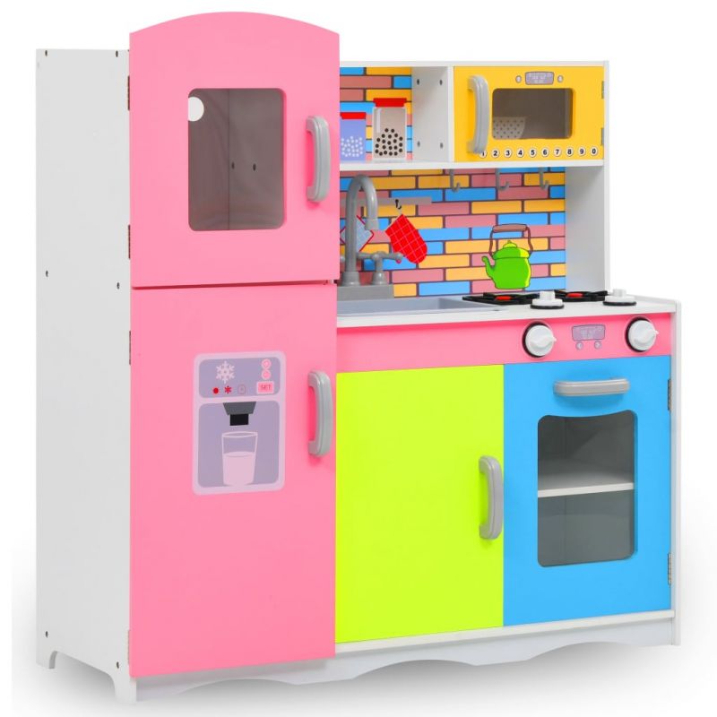 Vaikiška virtuvėlė, įvairių spalvų, 80x30x85cm, MDF, 80255