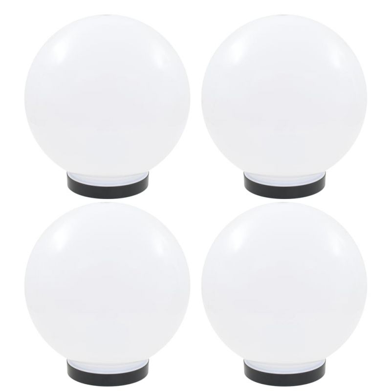 LED lempos, rutulio formos, 4vnt., sferinės, 25cm, PMMA, 277142
