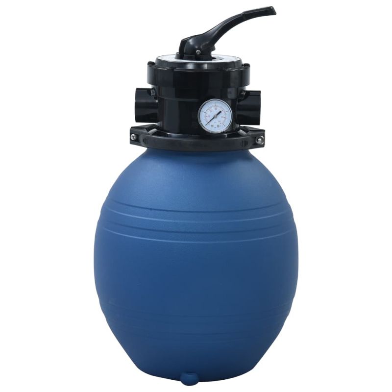Smėlio filtras baseinui su 4 padėčių vožtuvu, mėlynas, 300mm, 92246