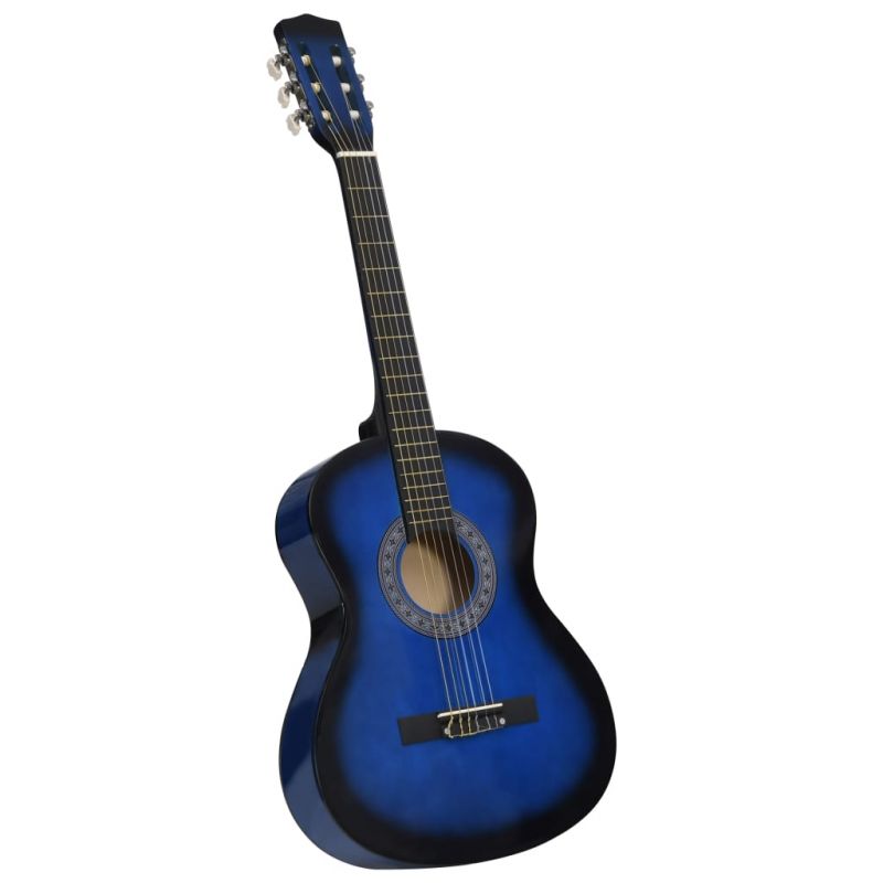 Klasikinė gitara pradedantiesiems ir vaikams, mėlyna, 3/4 36″, 70116