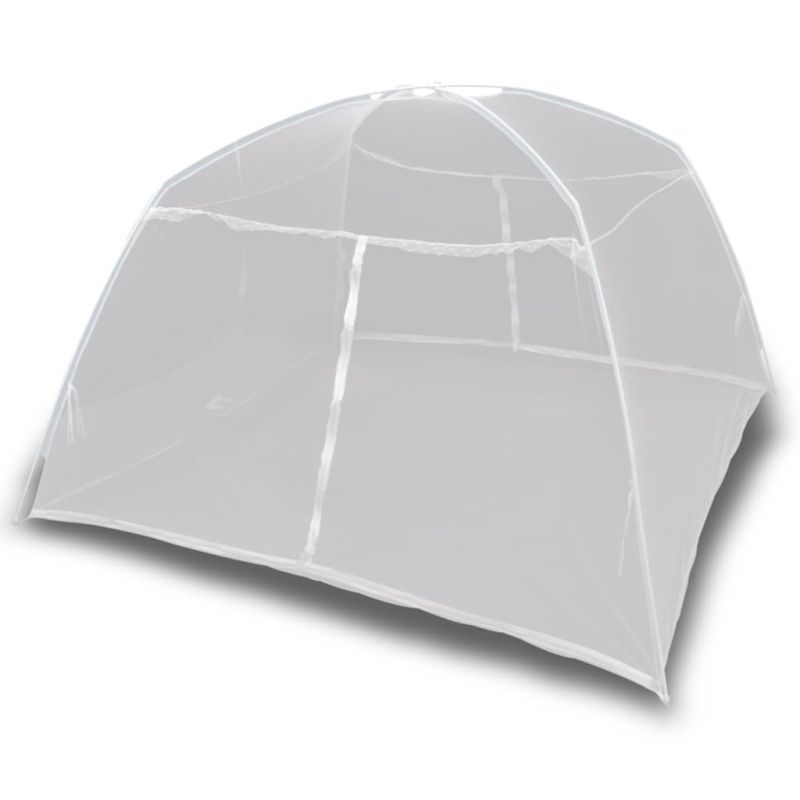 Stovyklavimo palapinė, 200x180x150cm, balta, stiklo pluoštas, 3054570
