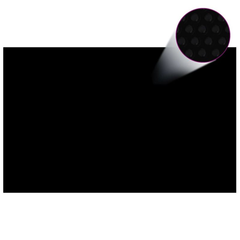 Baseino uždangalas, juodos spalvos, 800x500cm, PE, stačiakampis, 92965