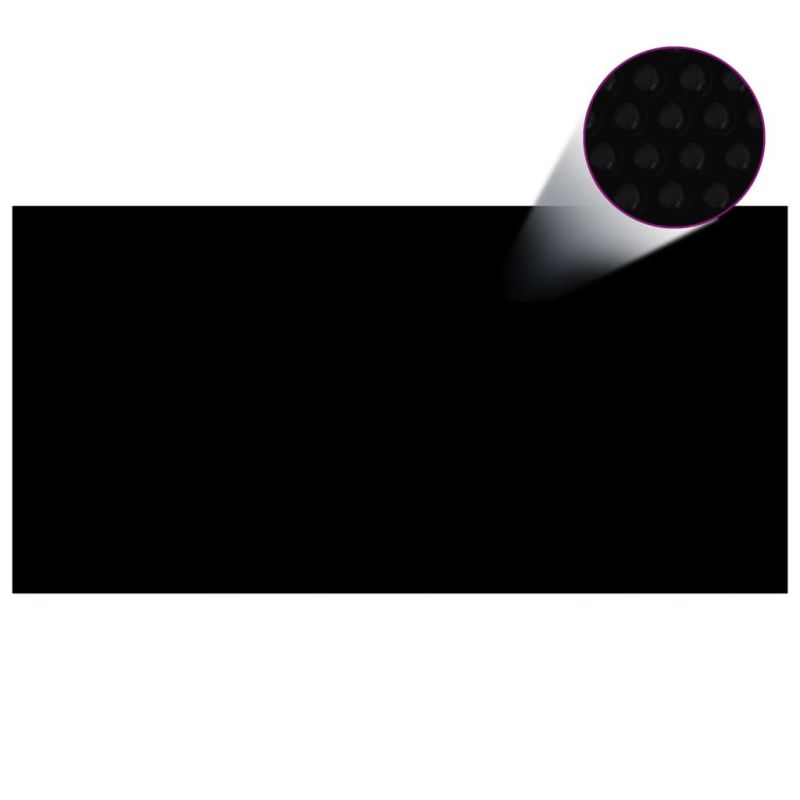 Baseino uždangalas, juodas, 1200x600cm, PE, stačiakampis, 92967