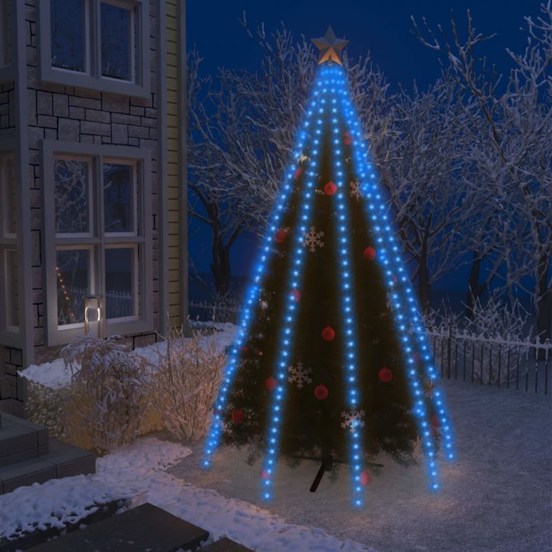 Kalėdų eglutės girlianda su 400 mėlynų LED lempučių, 400cm, 328893
