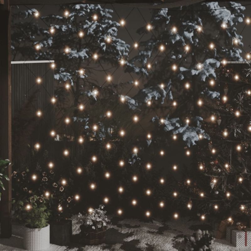 Kalėdinių lempučių tinklas, 3x2m, 204 šiltos baltos LED, 328770