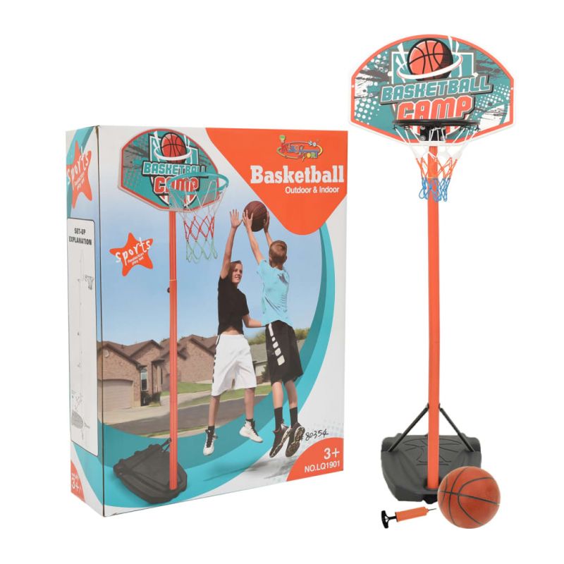 Nešiojamas krepšinio rinkinys, reguliuojamas nuo 180–230cm, 80354