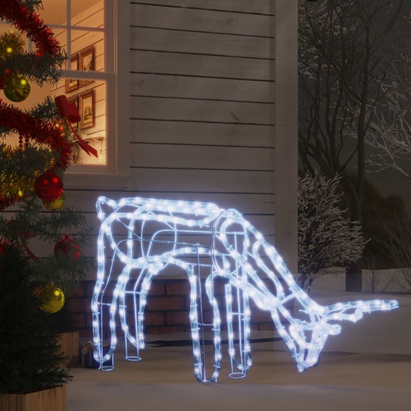 Sulankstoma kalėdinė dekoracija elnias su 144 šaltomis LED, 343304