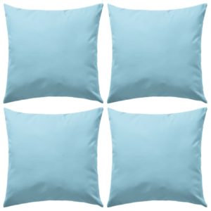Lauko pagalvės, 4 vnt., šviesiai mėlynos sp., 45×45 cm, 132299