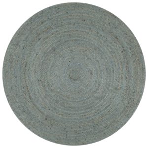 Kilimas, alyvuogių žal. sp., 90cm, džiutas, apval., rankų darbo, 133668