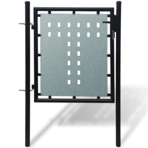 Viengubi vartai, juodos spalvos, 100x125cm, 141684