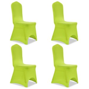 Tamprūs užvalkalai kėdėms, 4 vnt., Žalios spalvos, 131417