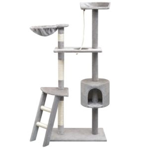 Draskyklė katėms su stovais iš sizalio, 150cm, pilka, 170485