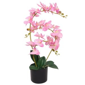 Dirbtinė orchidėja su vazonu, 65 cm, rožinė, 244424