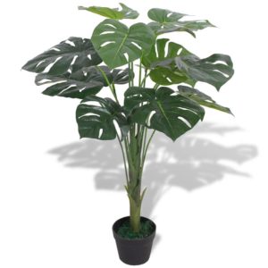Dirbtinis Monstera augalas su vazonu, 70 cm, žalias, 244435