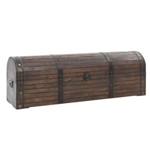Daiktadėžė, masyvi mediena, vintažinis stilius, 120x30x40cm, 245801