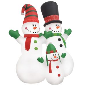 Pripučiamų sniego senių šeima, kalėd. dekor., LED, IP44, 240cm, 245707