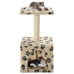 Draskyklė katėms su stovu iš sizalio, 55 cm, smėlio sp. pėdut., 170540