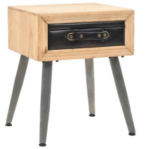 Naktinis staliukas, 43x38x50cm, eglės medienos masyvas, 245775