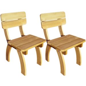 Sodo kėdės, 2 vnt., impregnuota pušies mediena, 273755