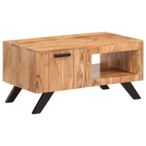 Kavos staliukas, 90x50x45 cm, akacijos medienos masyvas, 247492