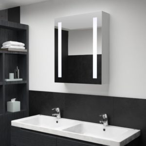 Veidrodinė vonios spintelė su LED apšvietimu, 50x13x70cm, 285117